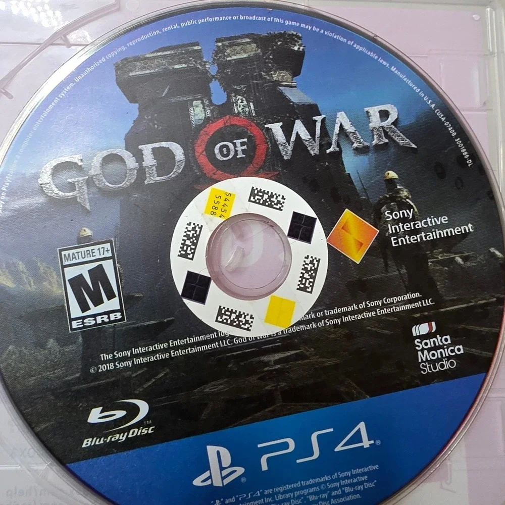 God of War Sony PlayStation 4 PS4 2018 Action Adventure Disc Only CUSA-07408